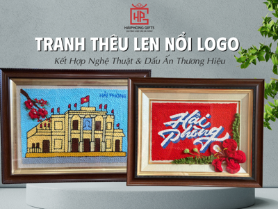 Tranh Thêu Len Nổi Logo – Kết Hợp Nghệ Thuật & Dấu Ấn Thương Hiệu